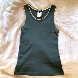 Crystal Embellished Tank Top